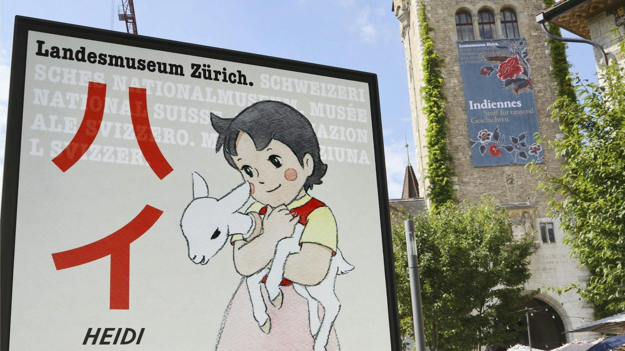Plakat einer „Heidi“-Ausstellung in Zürich.