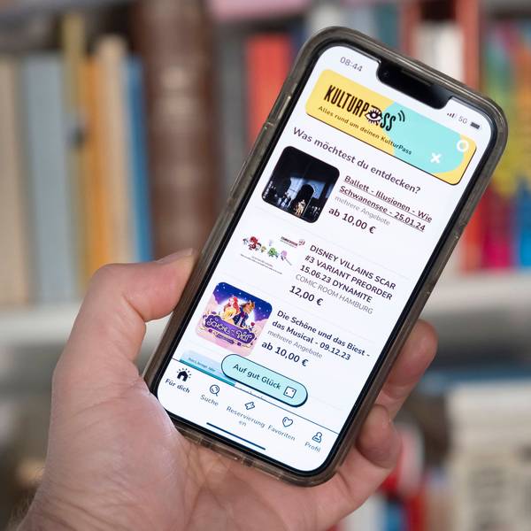 Die Kulturpass-App auf einem iPhone.
