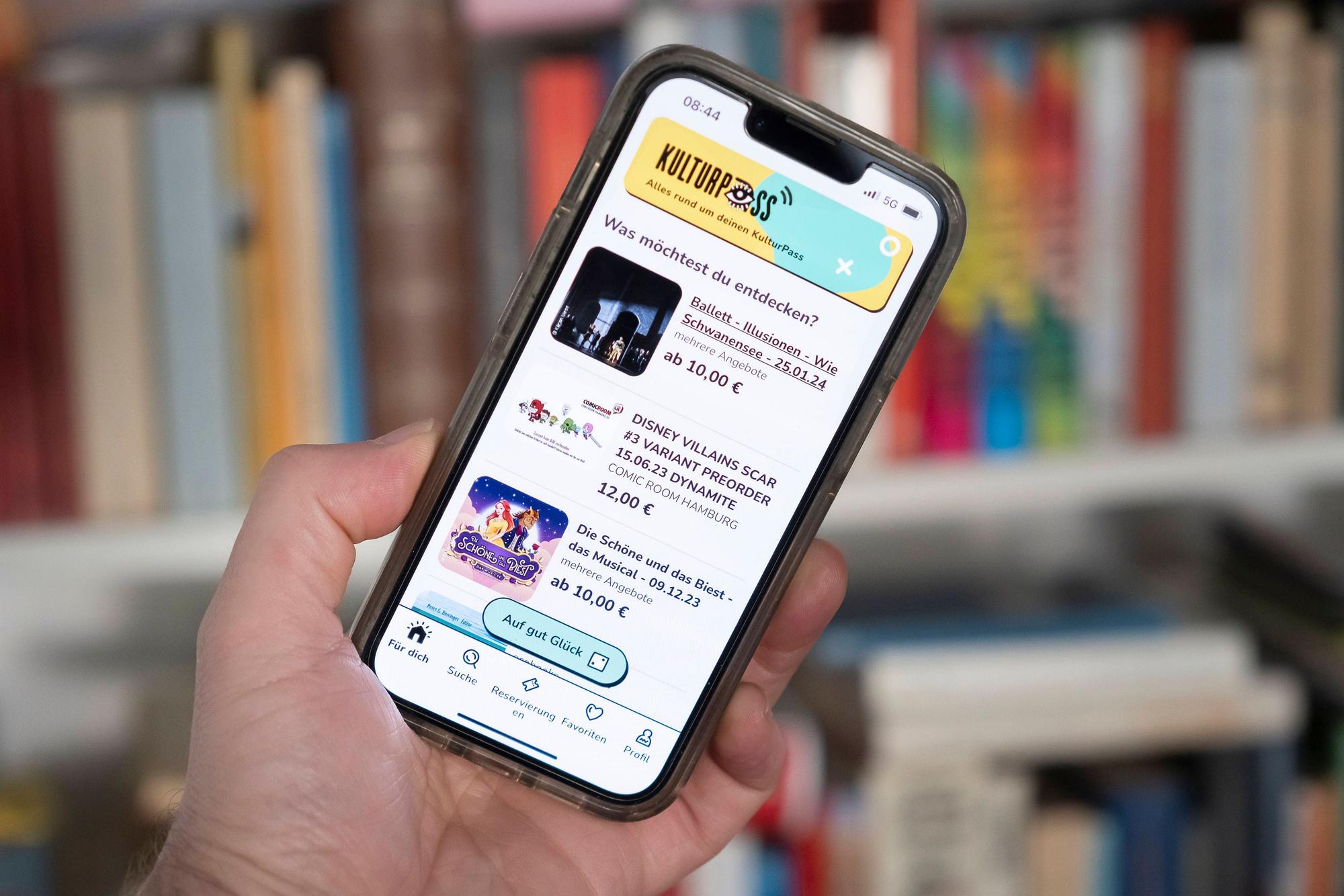 Die Kulturpass-App auf einem iPhone.