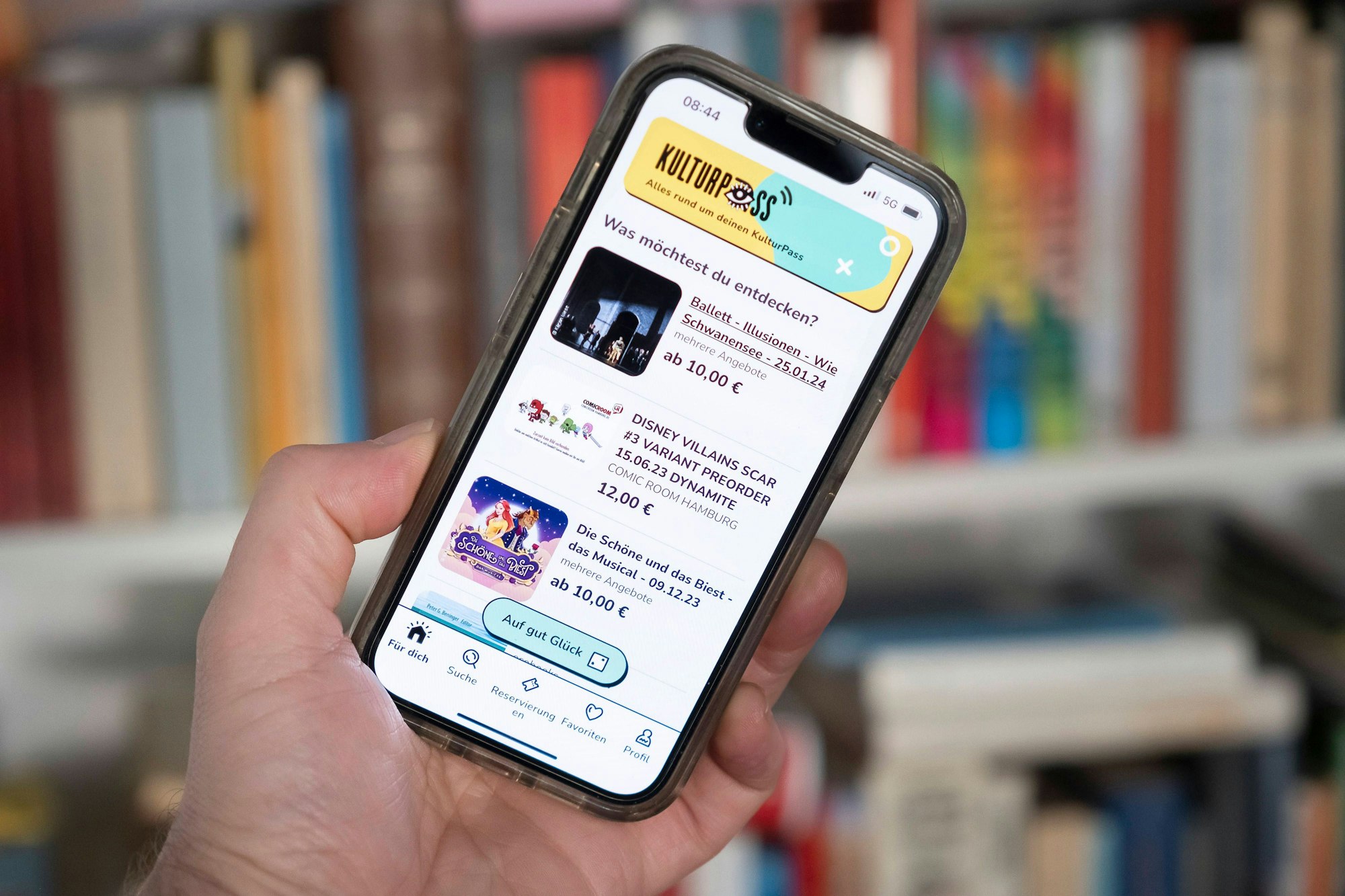 Die Kulturpass-App auf einem iPhone.