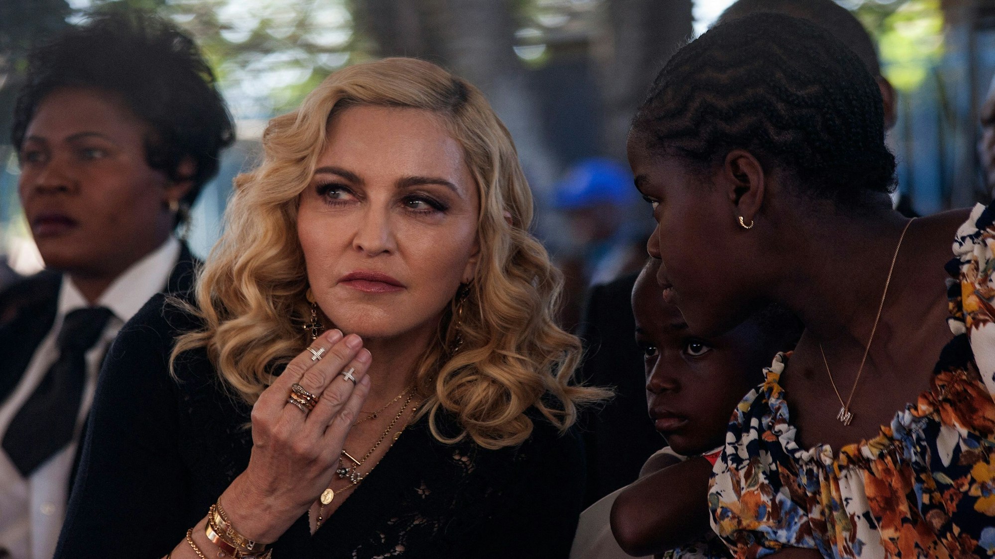 Madonna bei einem öffentlichen Termin in Malawi.