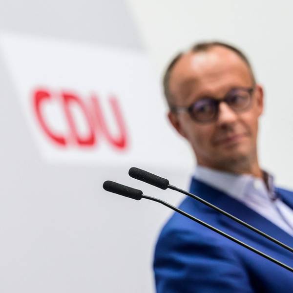 CDU-Chef Friedrich Merz (rechts) und der neue CDU-Generalsekretär Carsten Linnemann