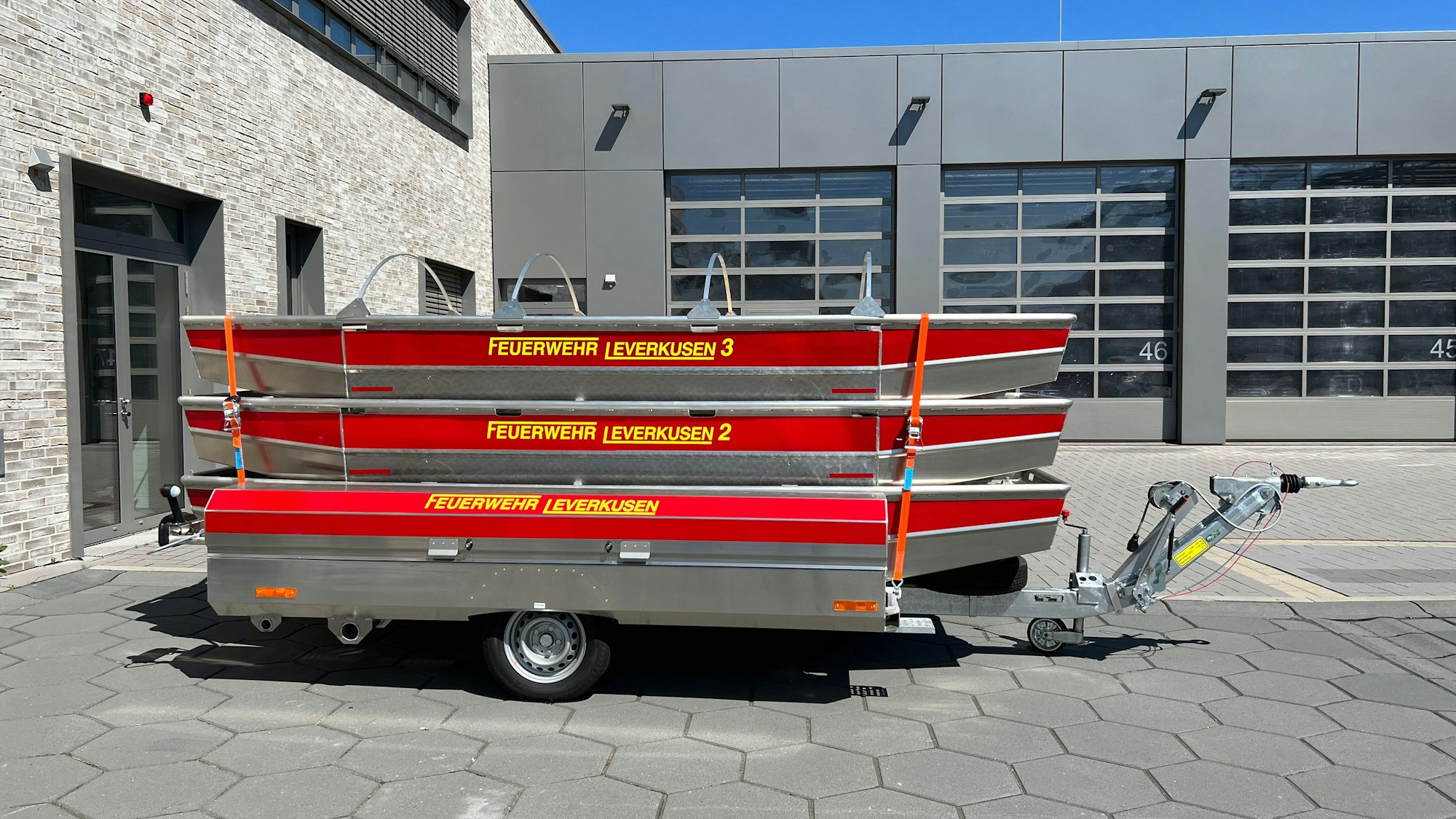 Vier neue Hochwasserboote hat die Feuerwehr seit Mitte 2023.