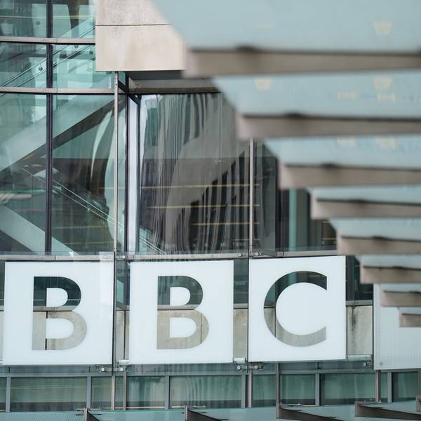 Blick auf das BBC Broadcasting-House im Zentrum Londons.