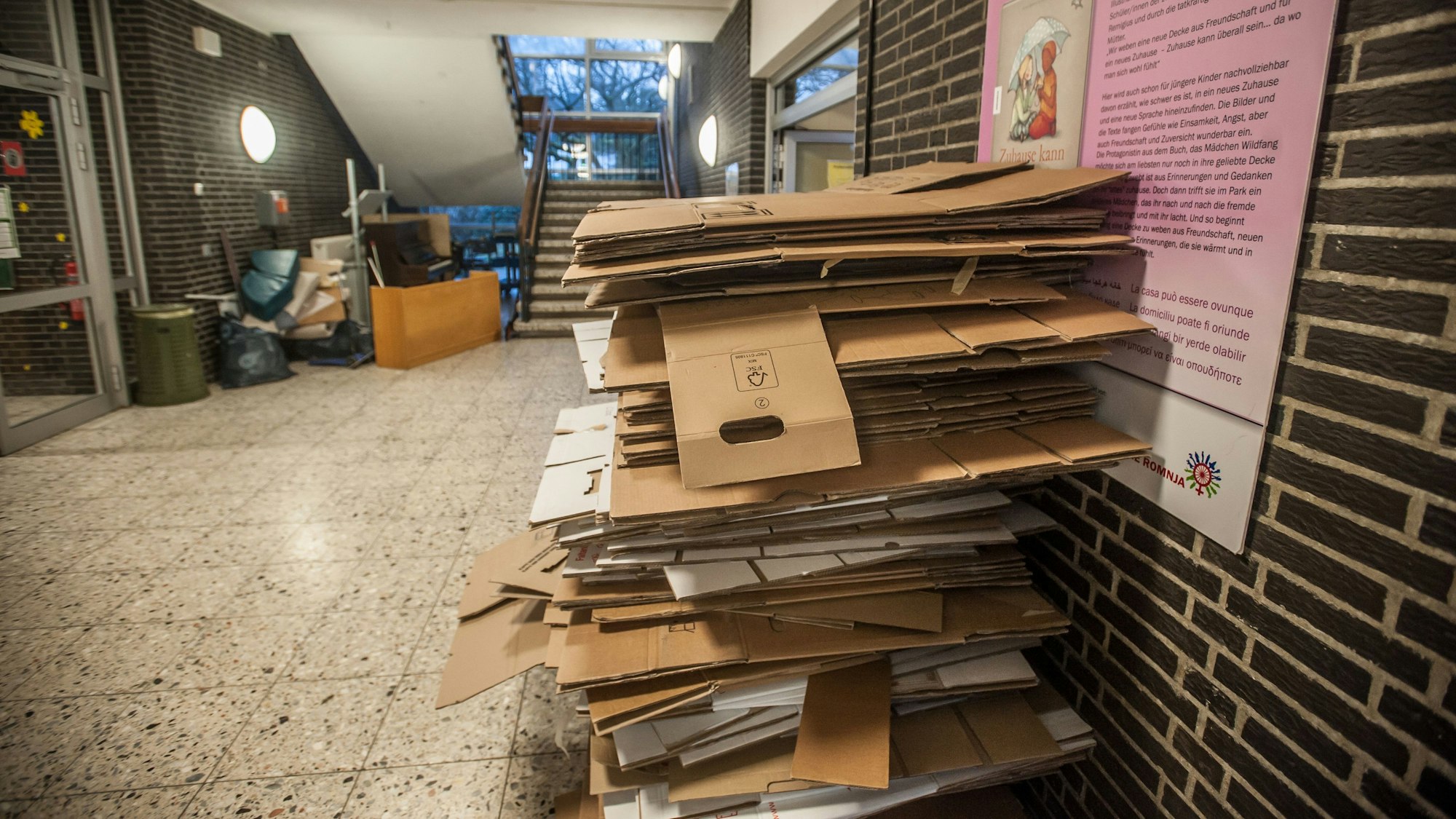 Flutschäden in der Remigiusschule.