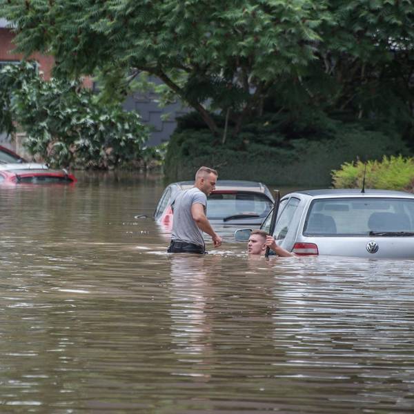 Das Hochwasser 2021 in Opladen.