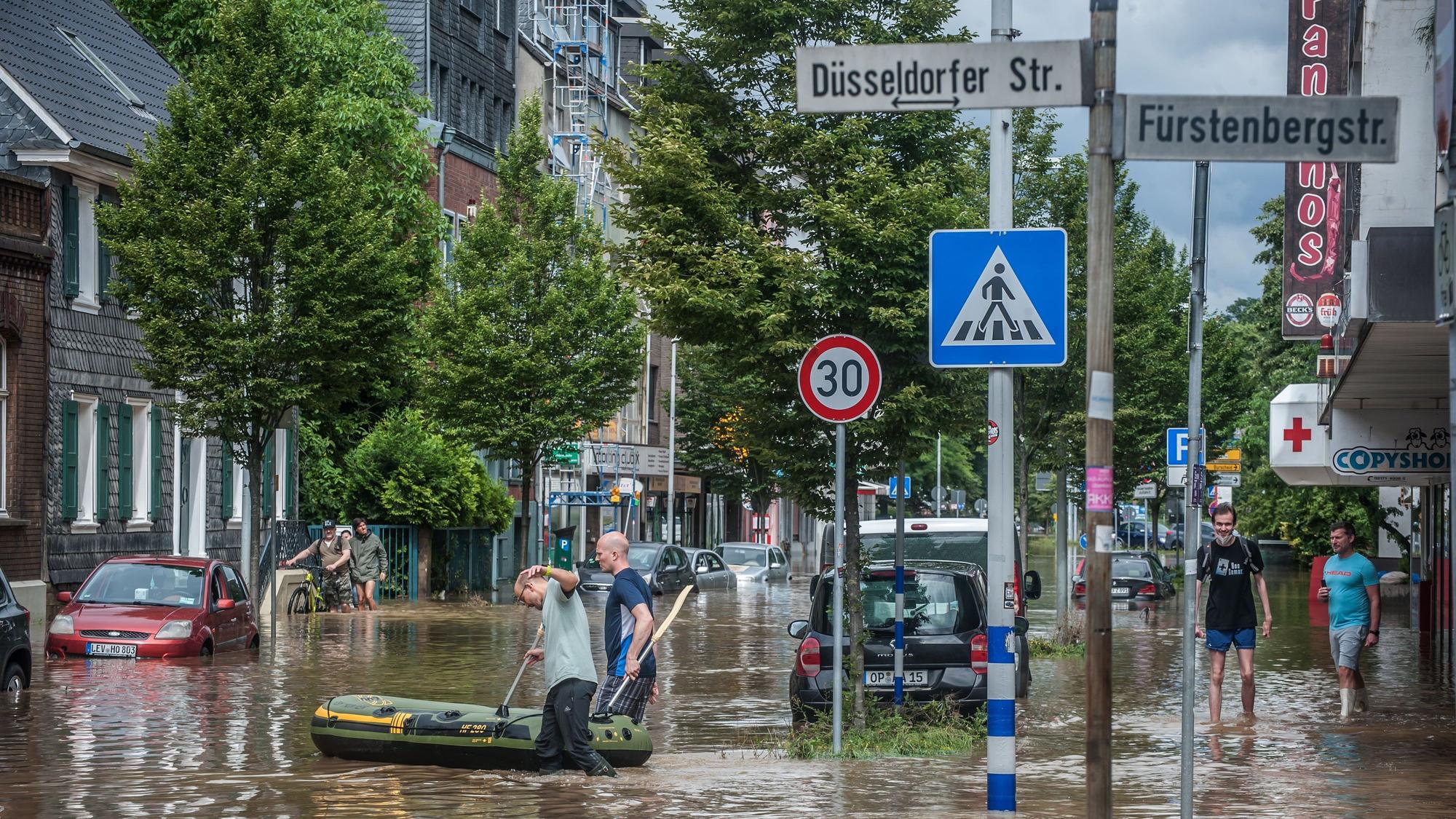 Opladen war geflutet.