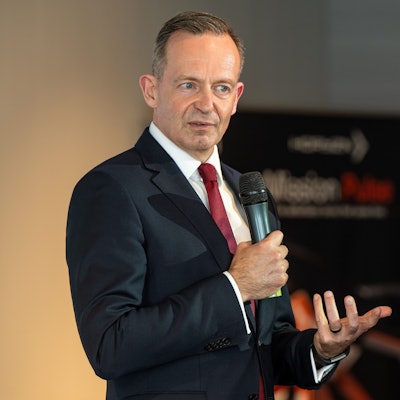 Volker Wissing (FDP), Bundesverkehrsminister und Digitalminister, spricht auf einer Konferenz der TU München zur Zukunft der Drohnen-Industrie.