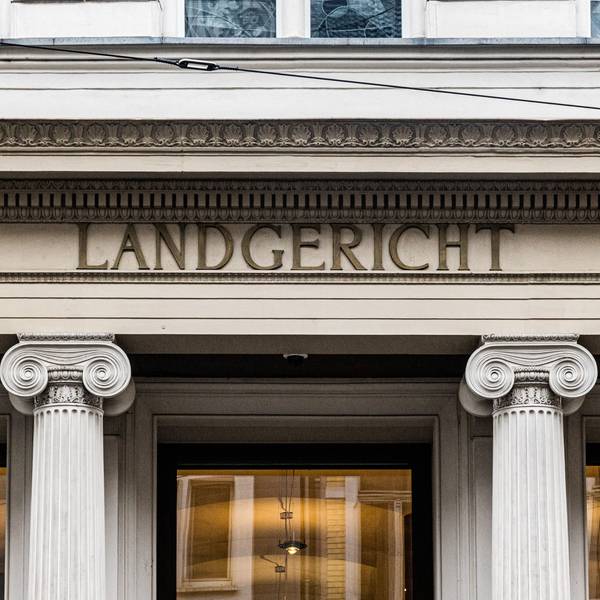 Der Eingang zum Bonner Landgericht.