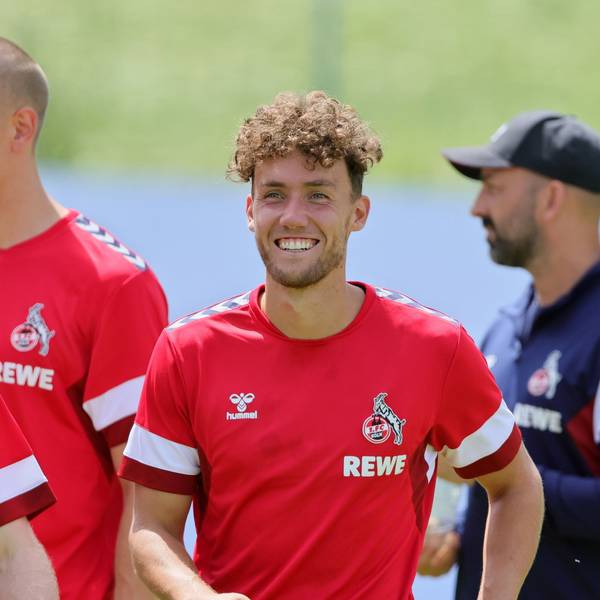 Strahlend im Trainingslager in Maria Alm: Luca Waldschmidt