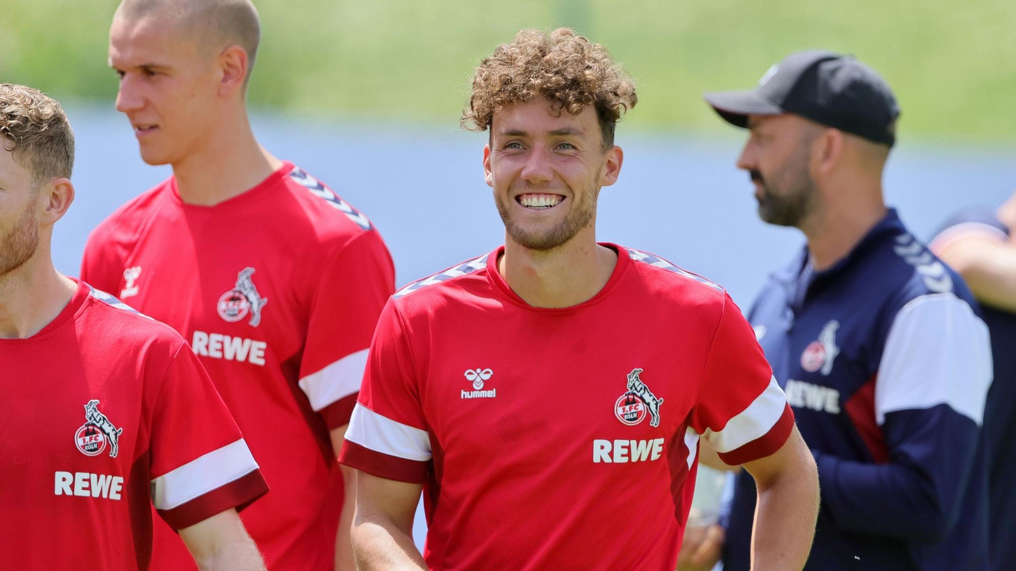 Strahlend im Trainingslager in Maria Alm: Luca Waldschmidt