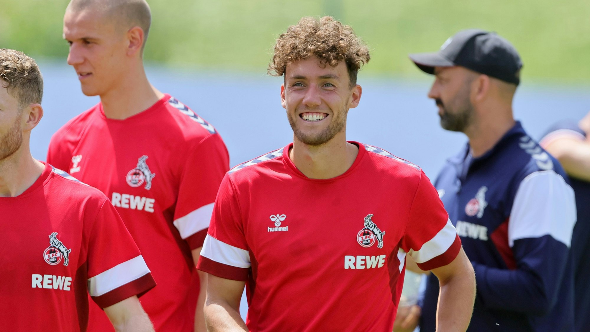 Strahlend im Trainingslager in Maria Alm: Luca Waldschmidt