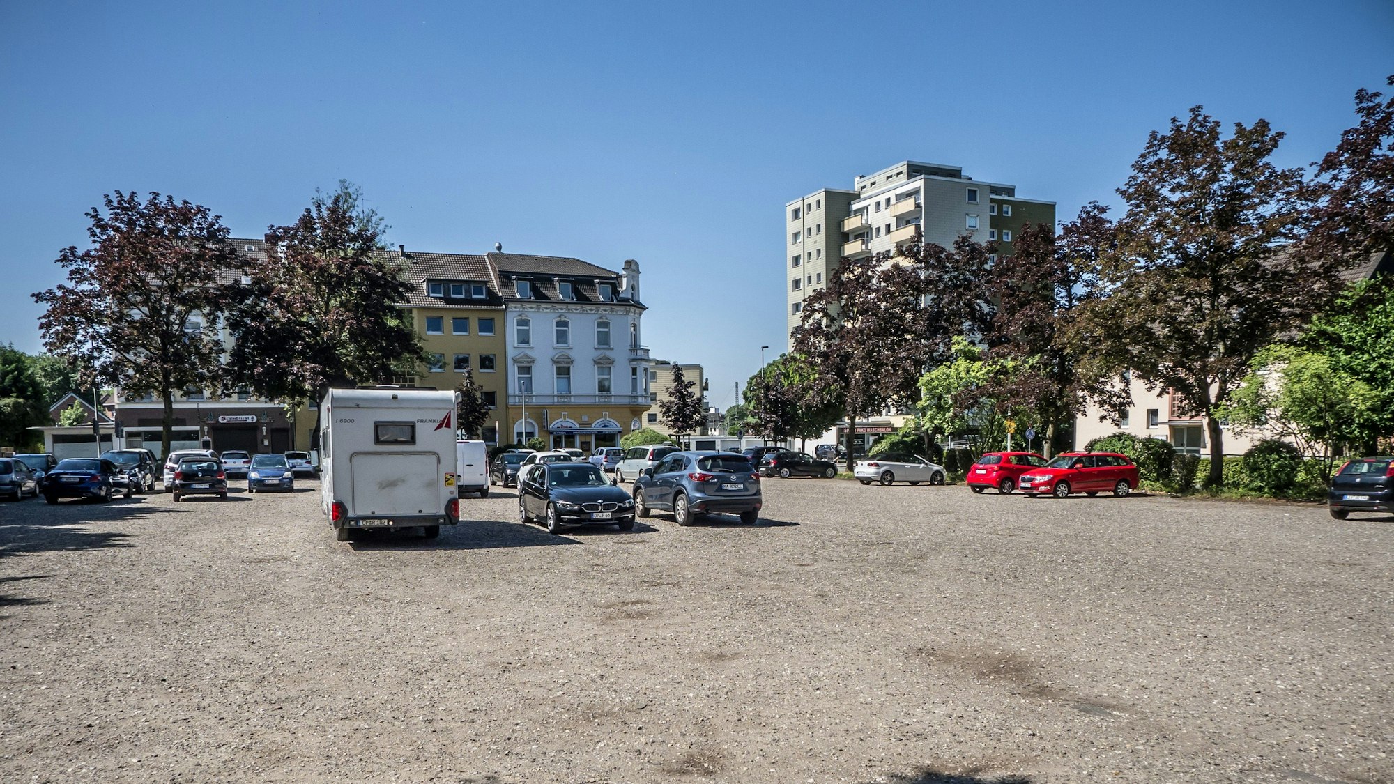 Parkplatz an der Stauffenbergstraße.