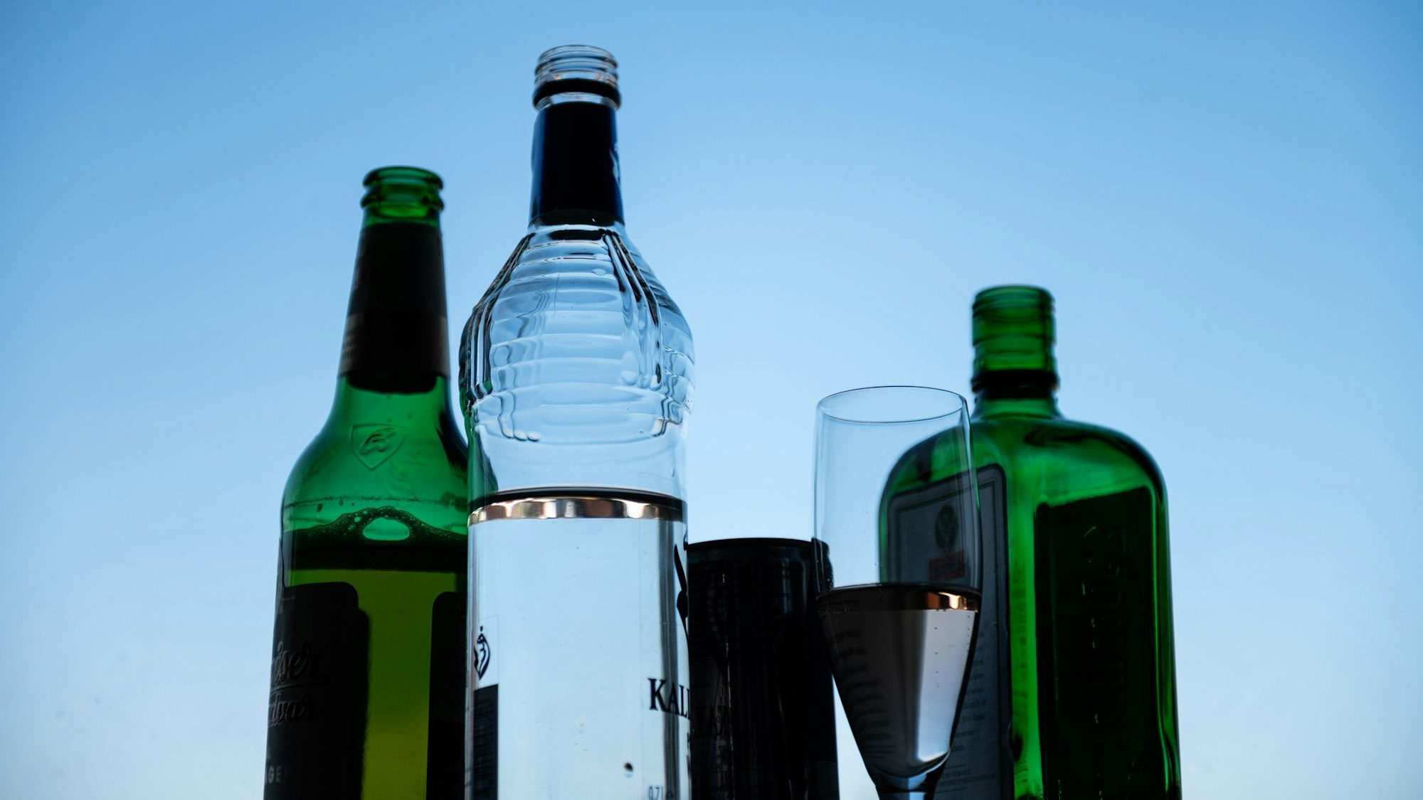 Verschiedene alkoholische Getränke