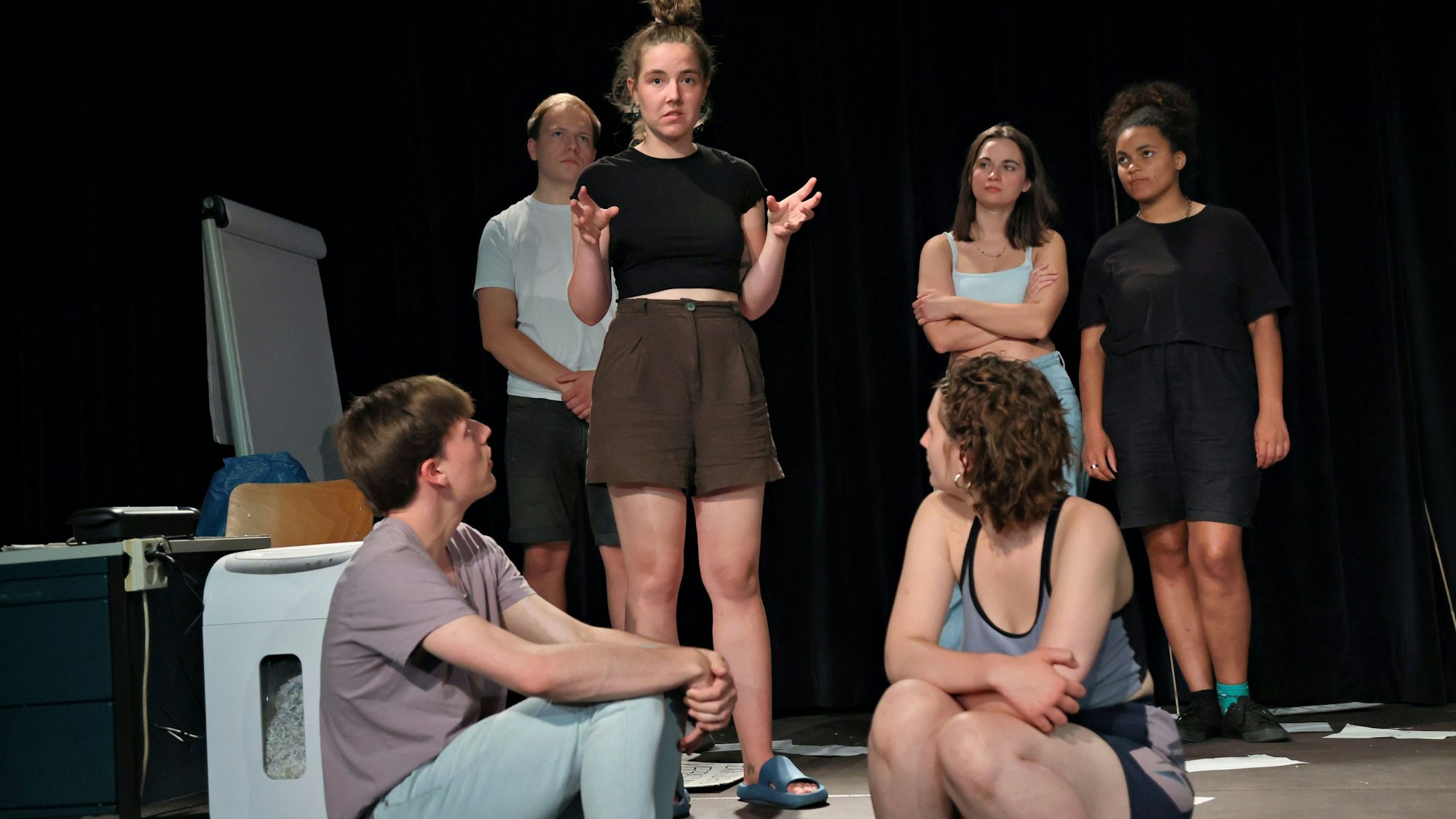 Die jungen Schauspieler erzählen von persönlichen Gedanken.