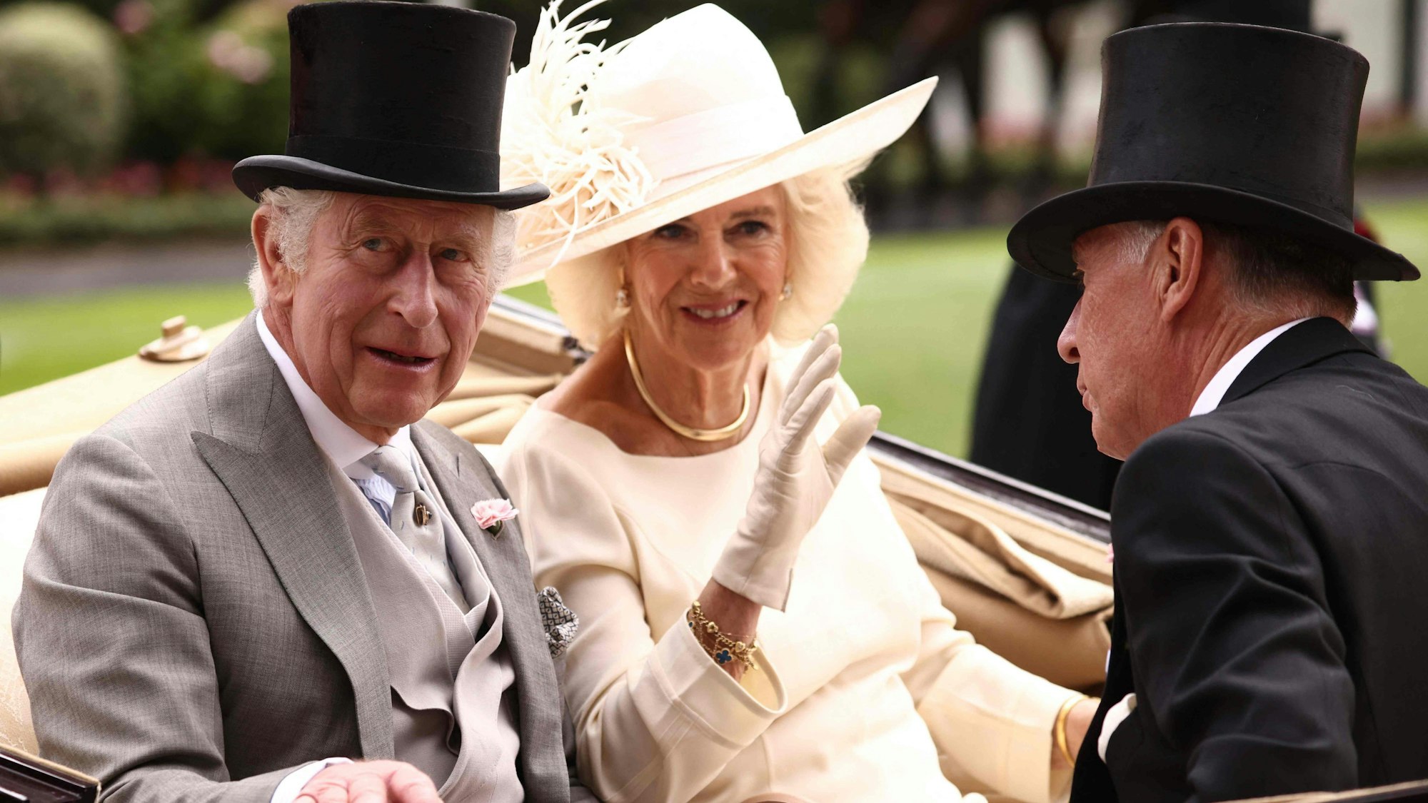 König Charles und Königin Camilla beim Royal Ascot 2023.