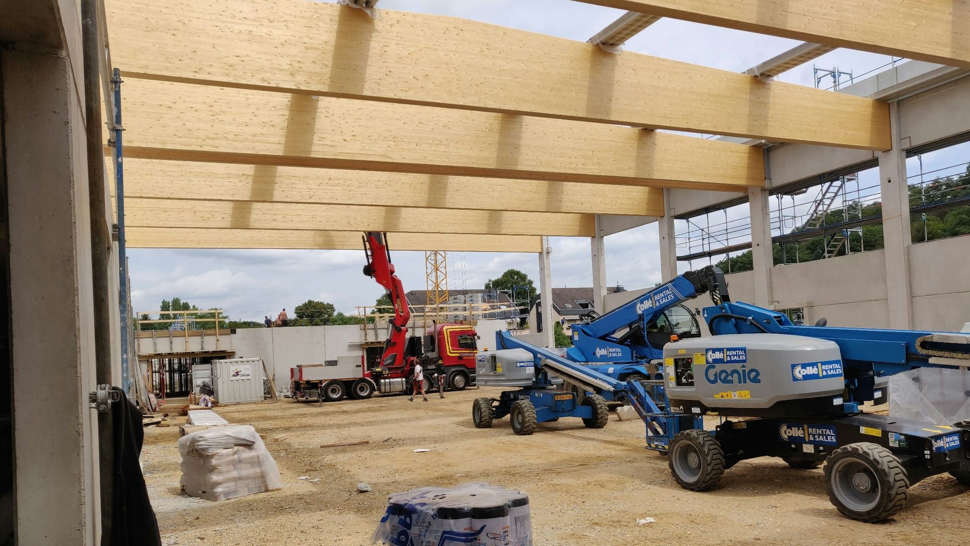 Sporthalle Balker Aue Innenausbau 14.7.23