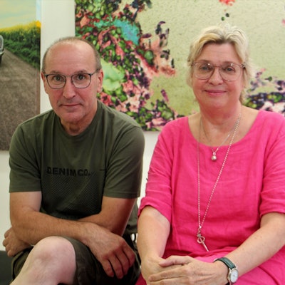 Bettina Spillmann und Krzysztof Swider vom Ring Lindenthaler Geschäftsleute planen eine opulente Kunstwoche. Foto: Thomas Dahl