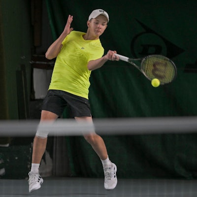 Christopher Thies GER 27.11.2022 Tennis Deutsche Jugend-Hallenmeisterschaften 2022 Essen, Tennis Verband Niederrhein e.V. , TVN Leistungszentrum, Essen, NRW Germany *** Christopher Thies ger 27 11 2022 Tennis German Youth Indoor Championships 2022 Meal, Tennis Association Lower Rhine E v , TVN performance center, Meal, NRW Germany Copyright: xpepphotox/xHorstxMauelshagenx pep00321, pep_20221127_hm