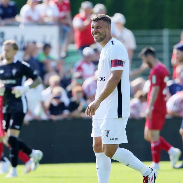 Lukas Podolski im Testspiel gegen den FC