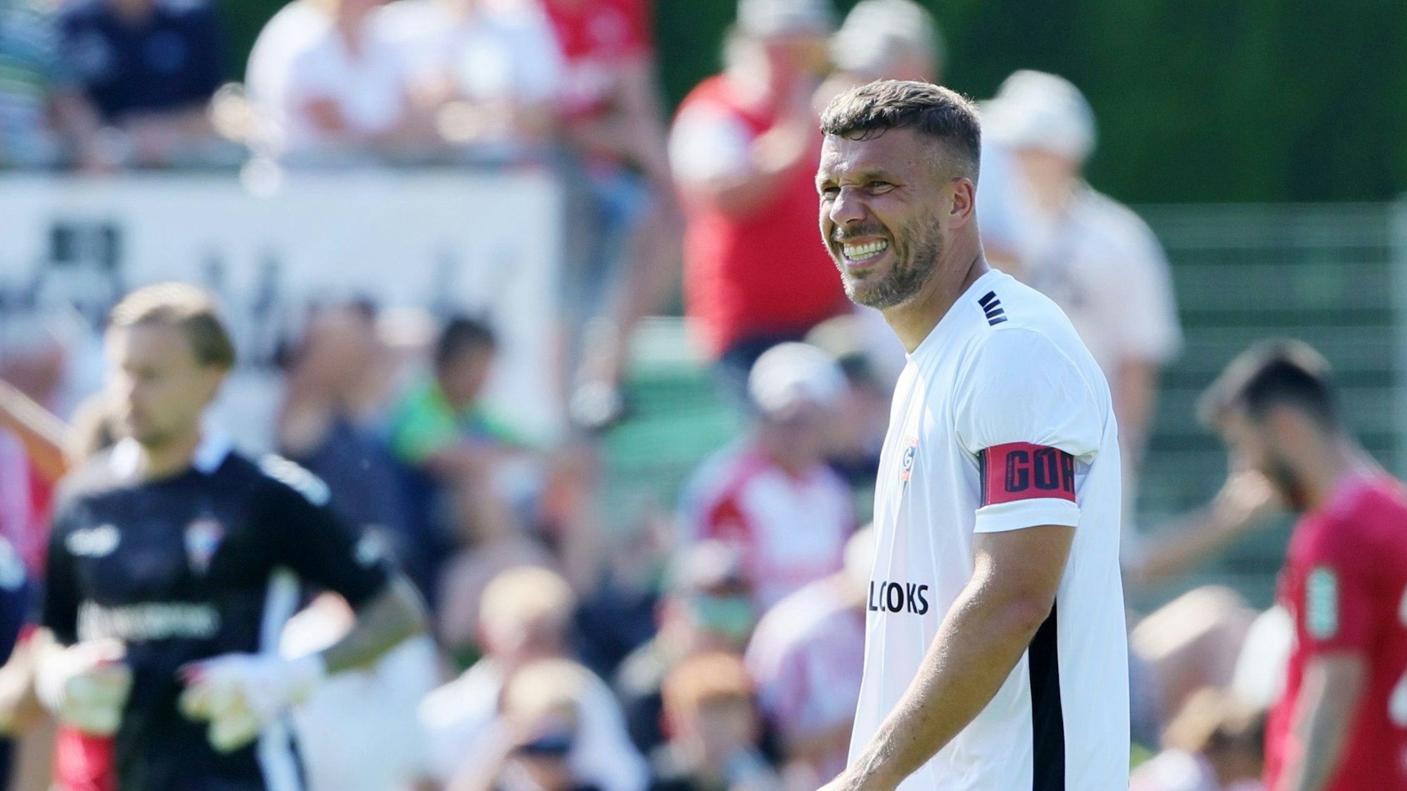 Lukas Podolski im Testspiel gegen den FC