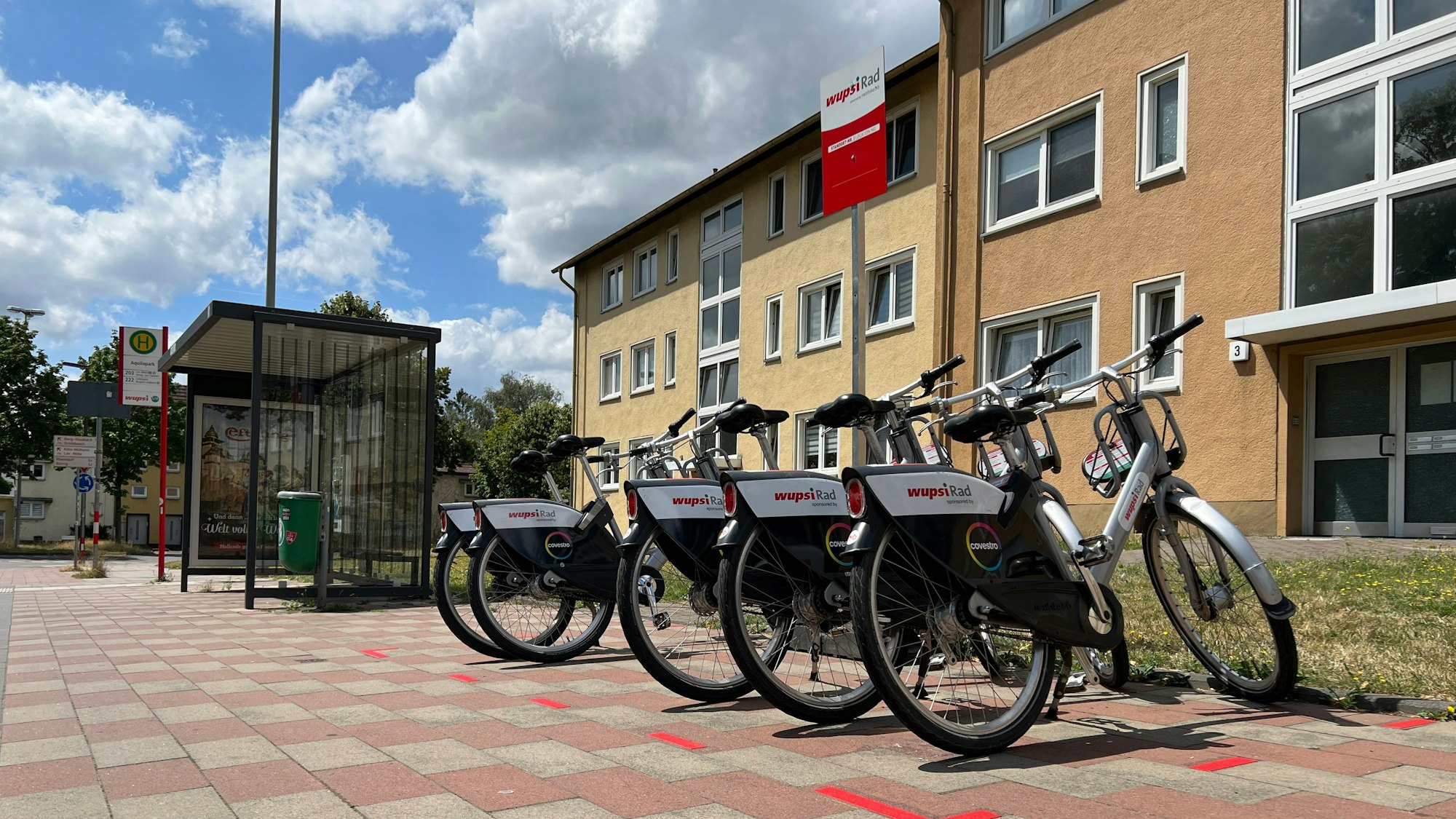 Die neue Wupsi-Radstation am Aquilapark