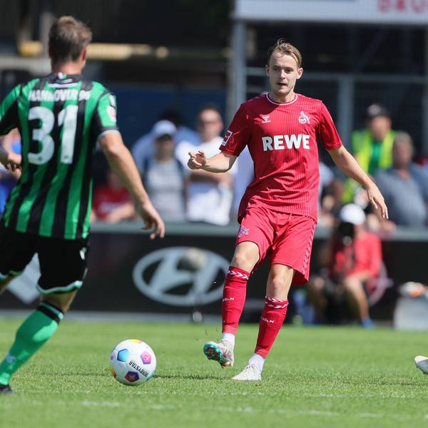 Jacob Christensen im Trainingslager-Testspiel des 1. FC Köln gegen Hannover 96.
