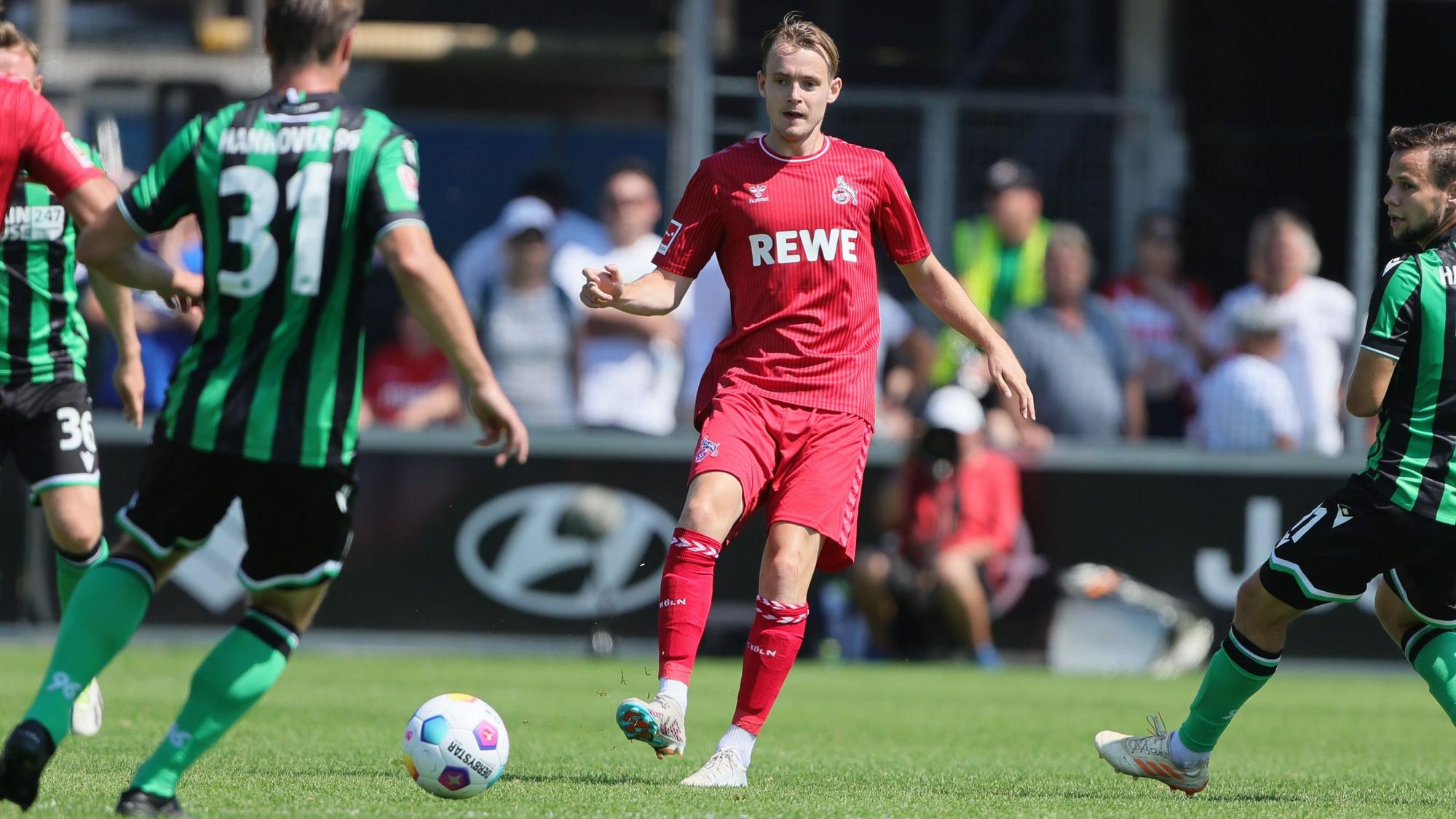Jacob Christensen im Trainingslager-Testspiel des 1. FC Köln gegen Hannover 96.
