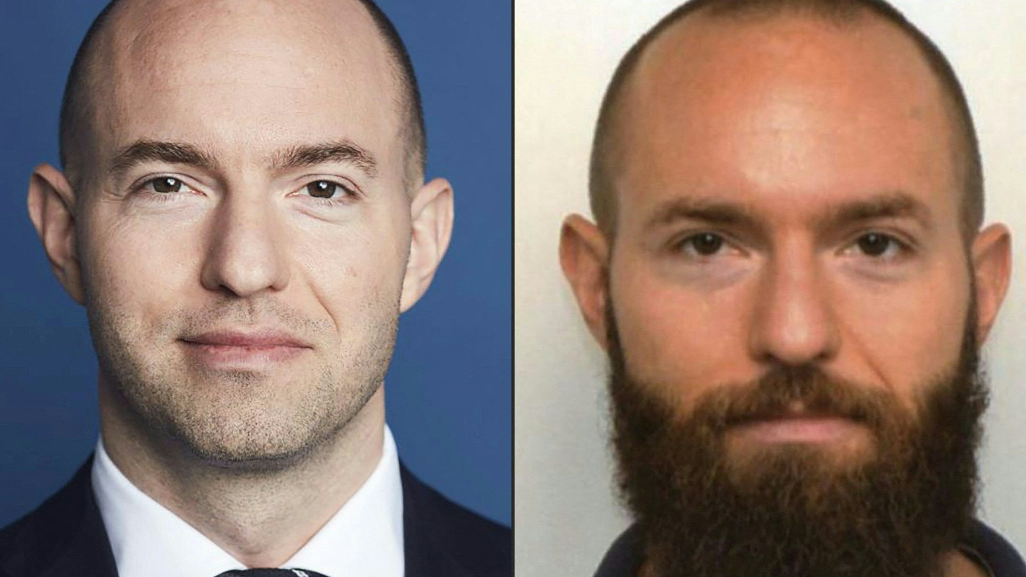 Jan Marsalek auf Fahndungsfotos der Münchner Polizei aus den Jahren 2017 und 2019.