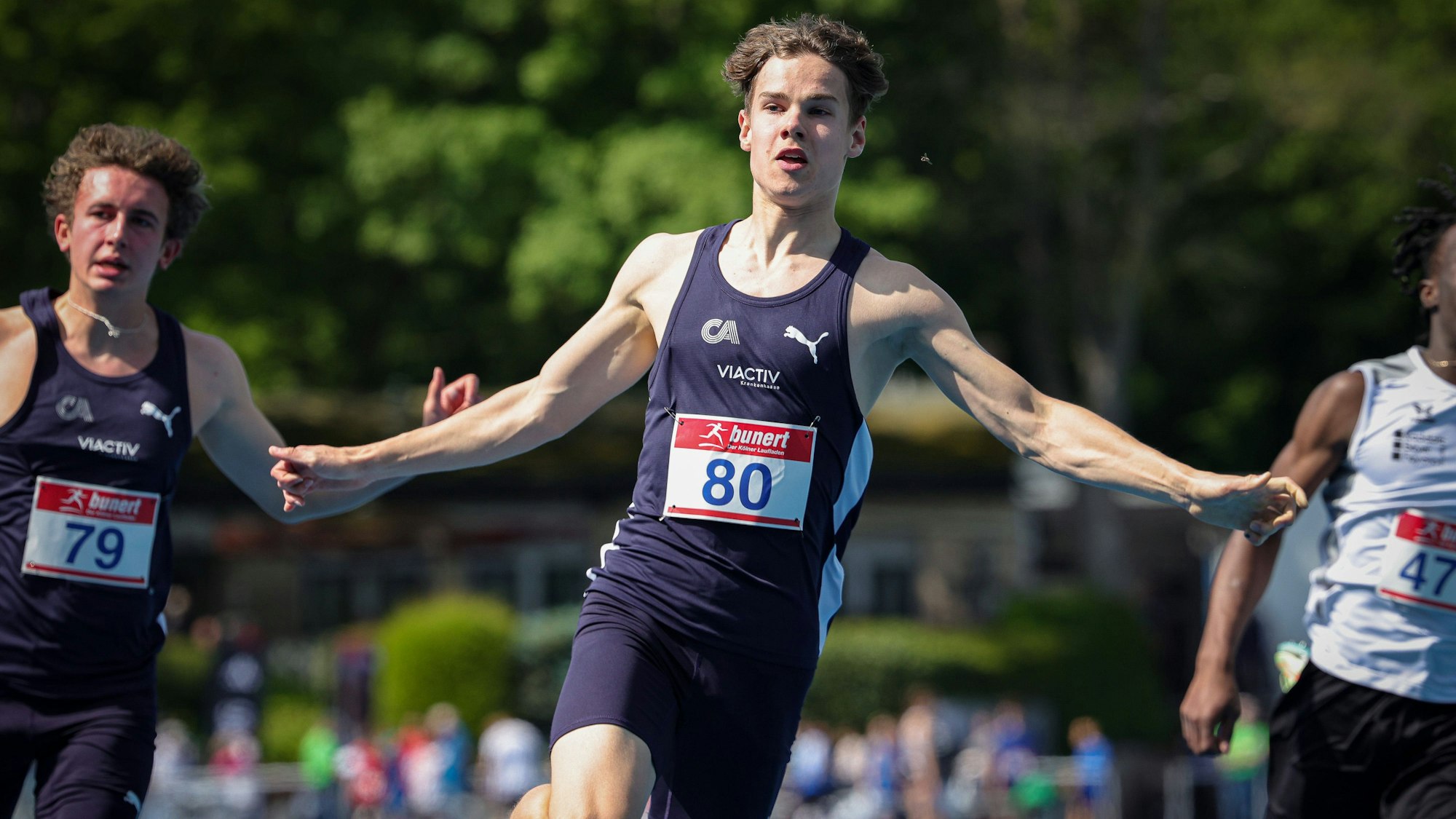 Christi Himmelfahrt-Sportfest TUS Koeln rrh. Koeln, 18.05.23 Noah Mueller Cologne Athletics, Christi Himmelfahrt-Sportfest TUS Koeln rrh. am 18.05.23 im Sportpark Hoehenberg in Koeln Deutschland. *** Ascension Day Sports Festival TUS Koeln rrh Koeln, 18 05 23 Noah Mueller Cologne Athletics , Ascension Day Sports Festival TUS Koeln rrh on 18 05 23 at Sportpark Hoehenberg in Koeln Germany Copyright: xBEAUTIFULxSPORTS/B.Hoffmannx