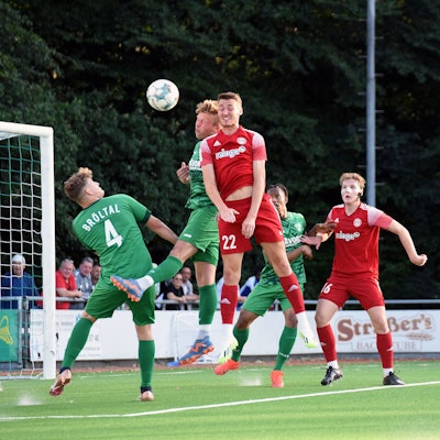 Szene aus einem Fußballspiel