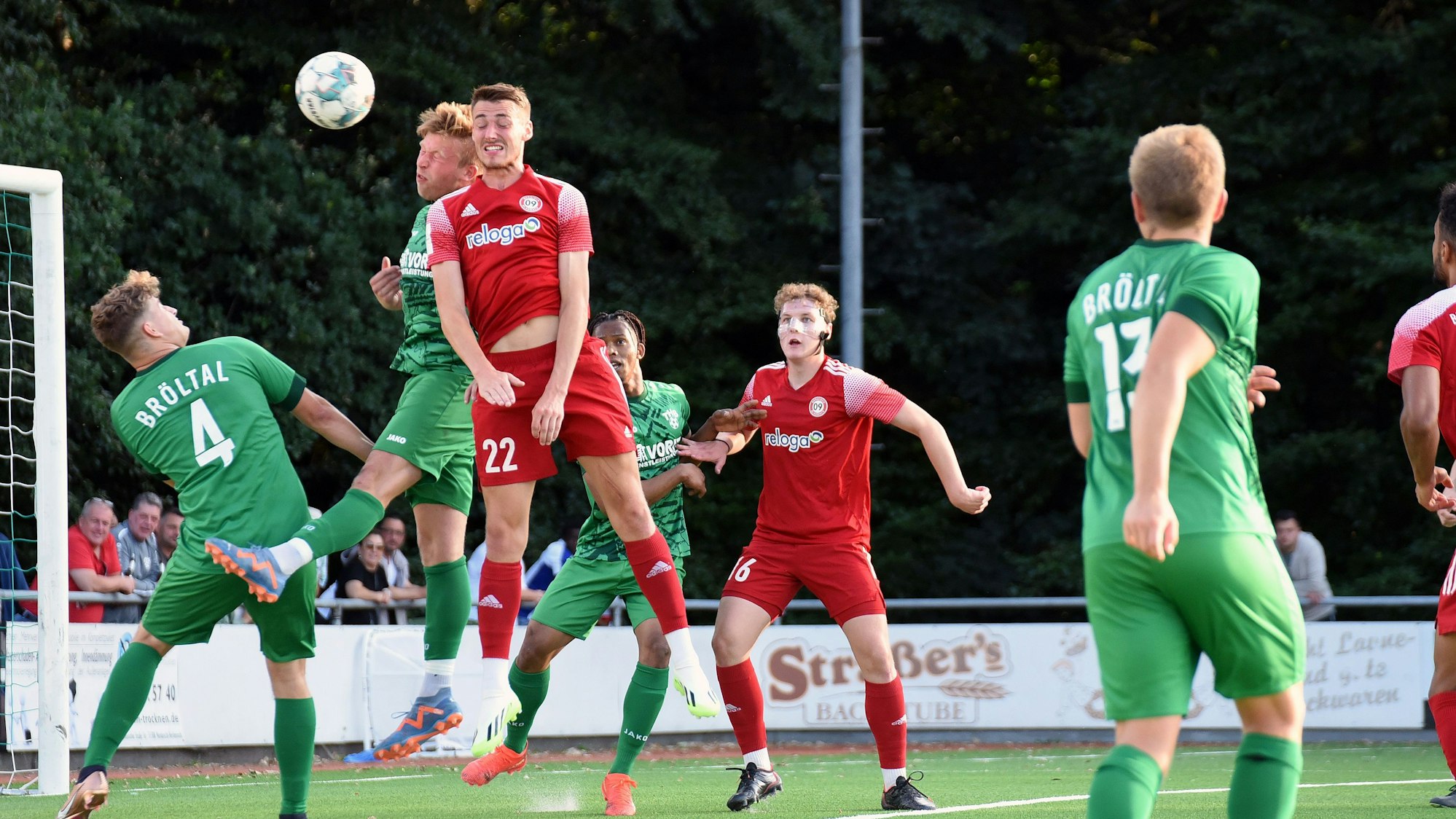 Szene aus einem Fußballspiel