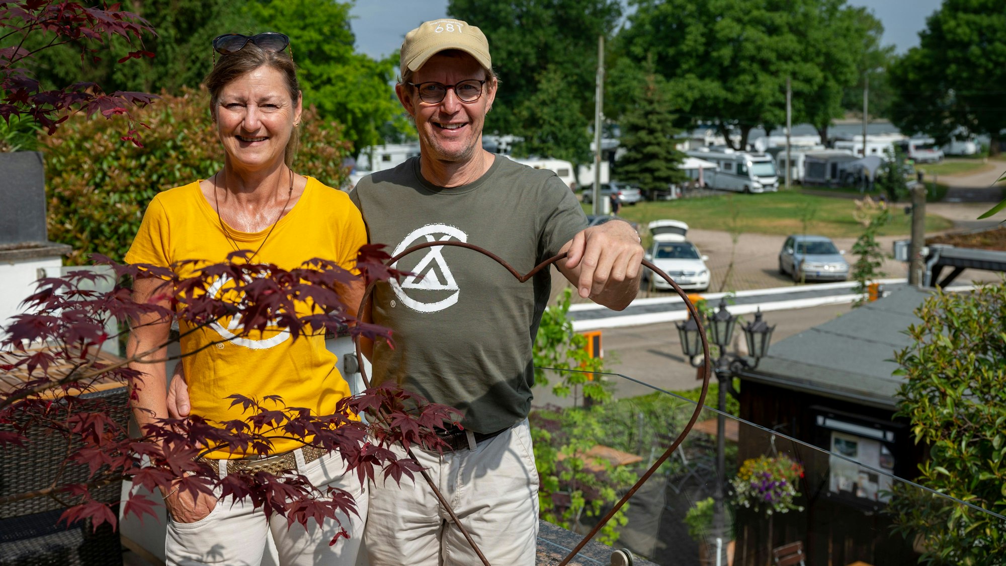 Das Ehepaar Berger betreibt den Campingplatz in Rodenkirchen und wohnt auch dort.