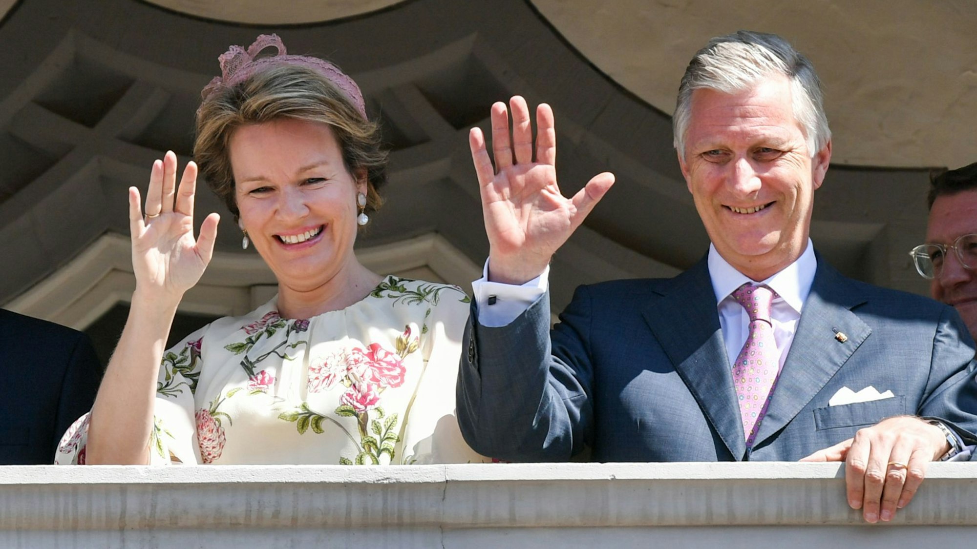 Das belgische Königspaar Philippe und Mathilde bei einem Besuch der Lutherstadt Wittenberg.