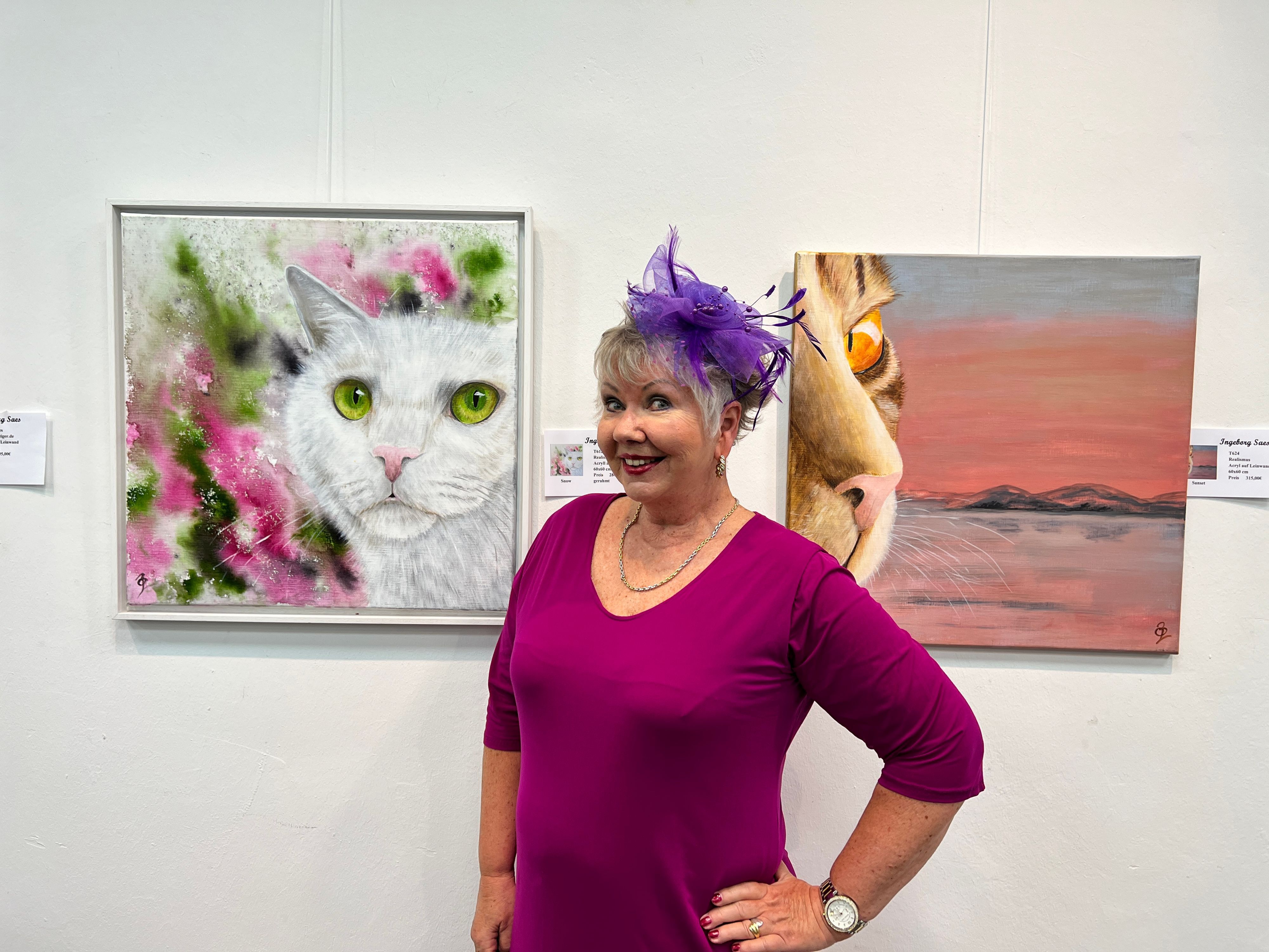 Die renommierte Solinger Künstlerin Ingeborg Saes stellt in Leverkusen aus.