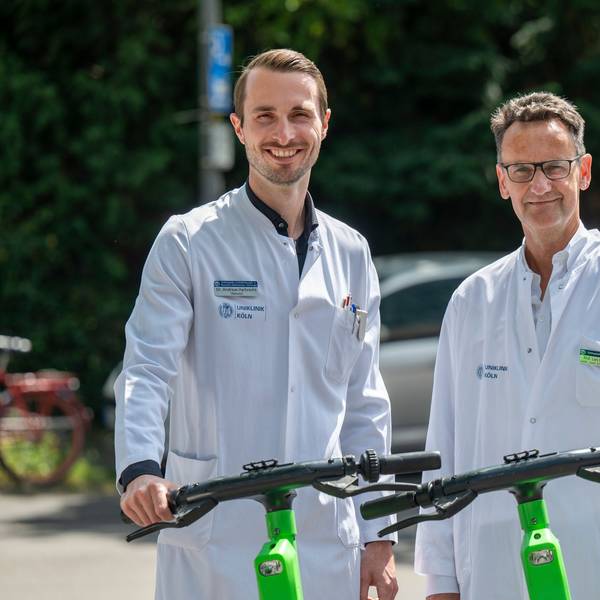 Haben die Folgen der E-Scooter-Unfälle in Köln wissenschaftlich untersucht: Andreas Harbrecht und Lars Müller