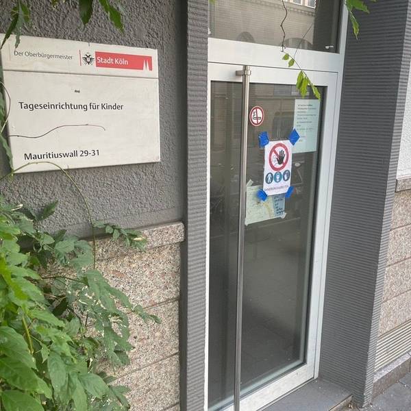 Eingang der städtischen Kita Maurituswall