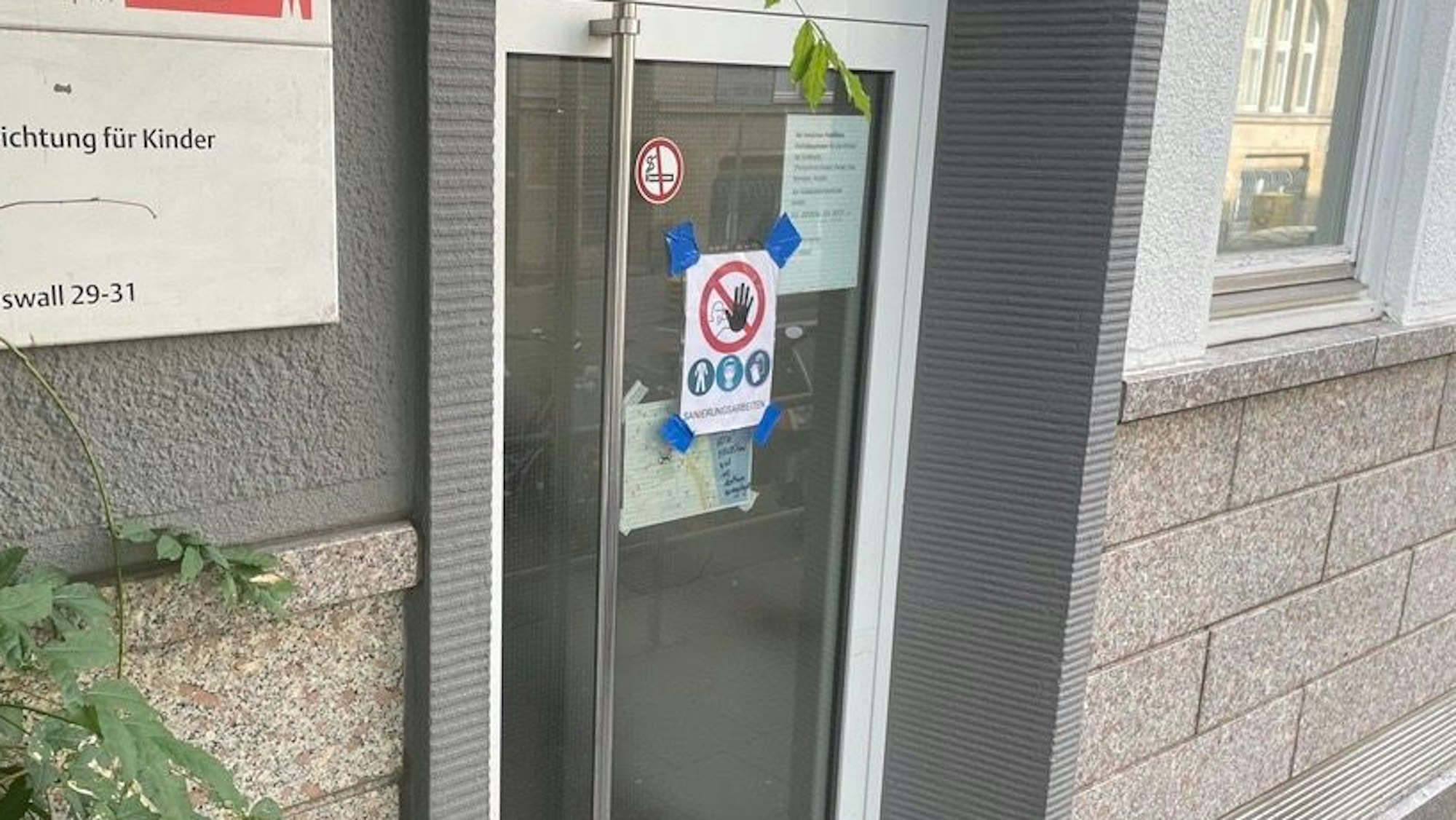 Eingang der städtischen Kita Maurituswall