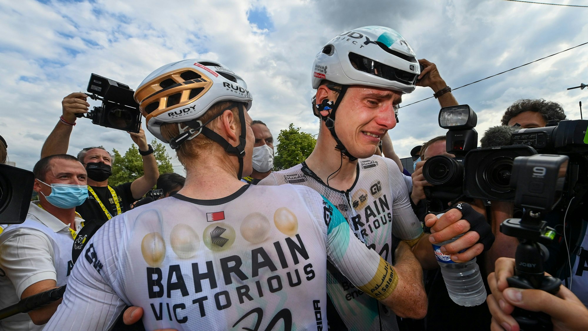 Matej Mohoric in Tränen nach Etappensieg