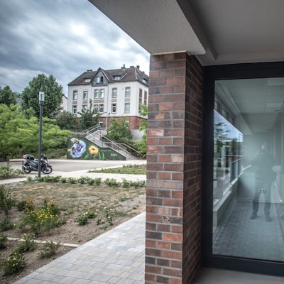 In der Bahnstadt-West: Kita am Henkelmännchenplatz. Foto: Ralf Krieger