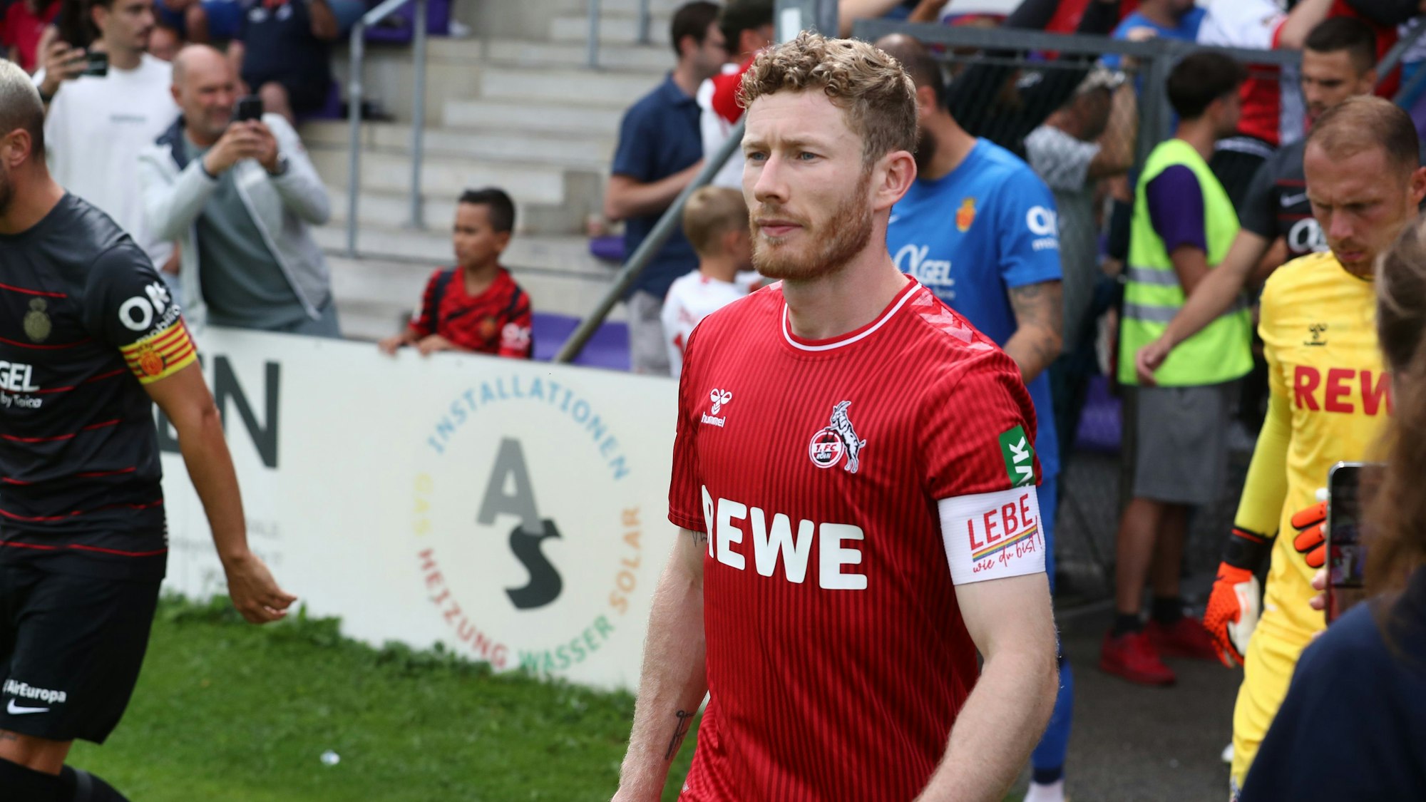 Auch beim Testspiel gegen RCD Mallorca führte Florian Kainz den 1. FC Köln als Kapitän auf den Platz.