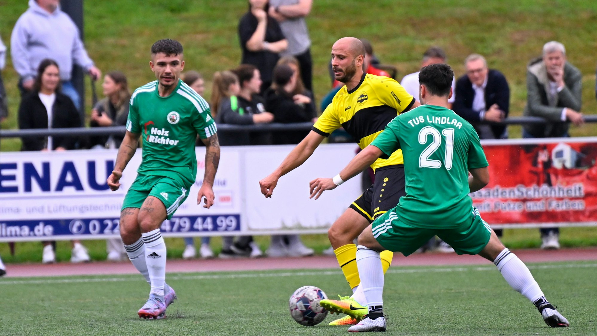 Szene aus einem Fußballspiel