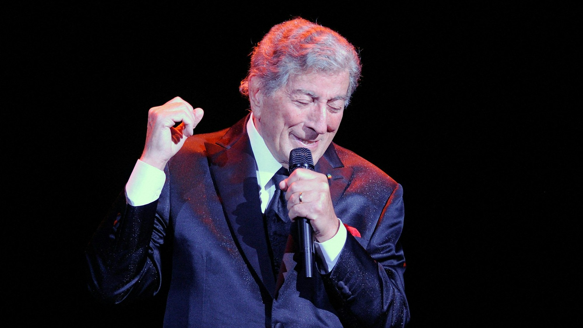 Tony Bennett auf der Bühne.