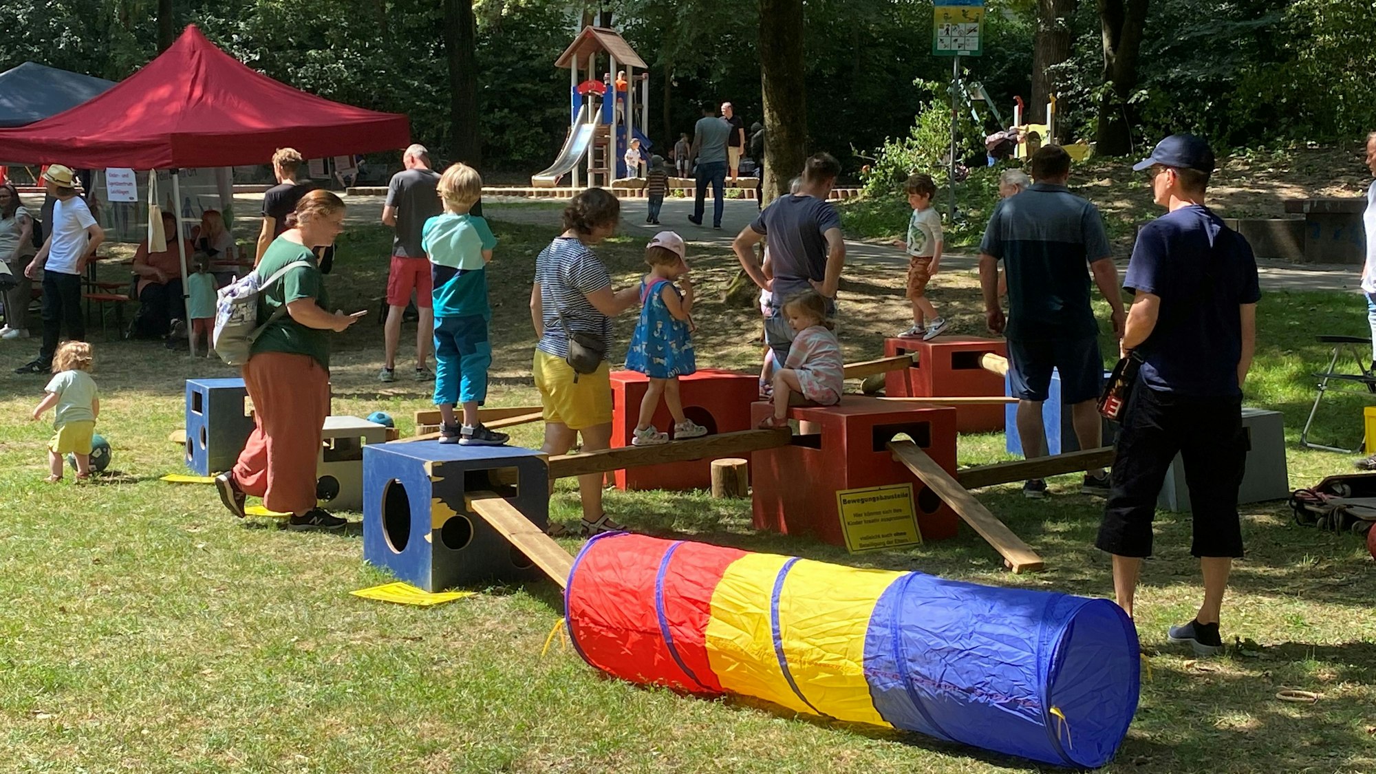 Leichlinger Kindersommer; Bewegungsbaustelle