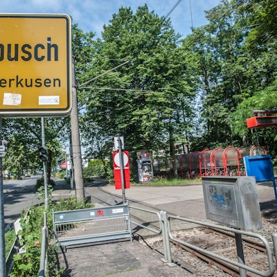 Endhaltestelle der Linie 4 in Schlebusch.