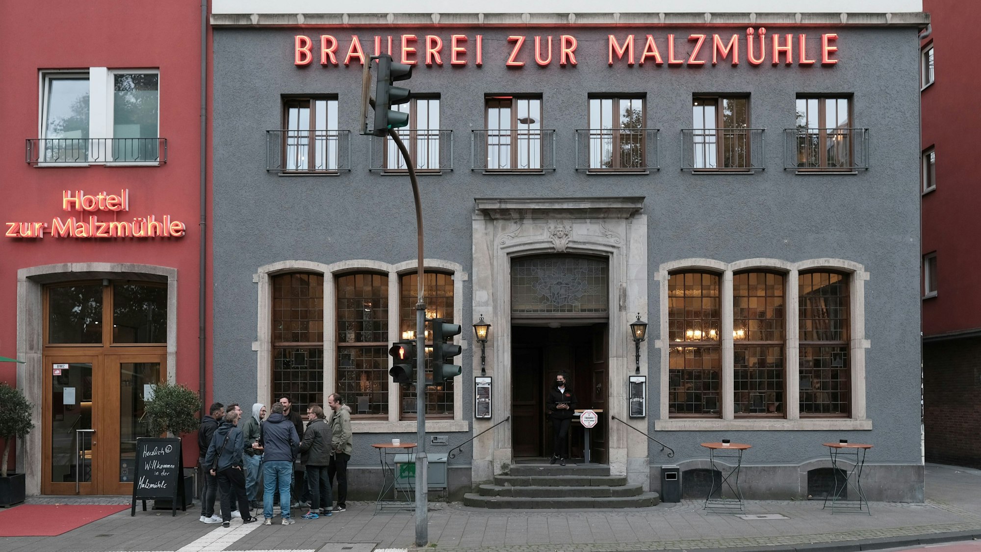 Außenansicht der Brauerei zur Malzmühle