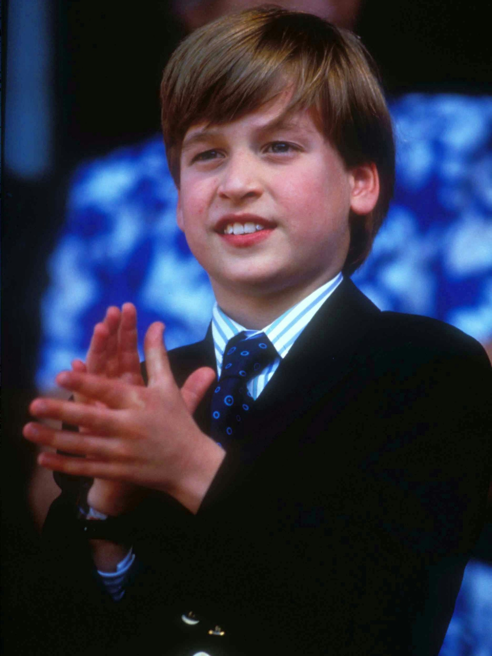 Prinz William klatscht beim Turnier in Wimbledon.