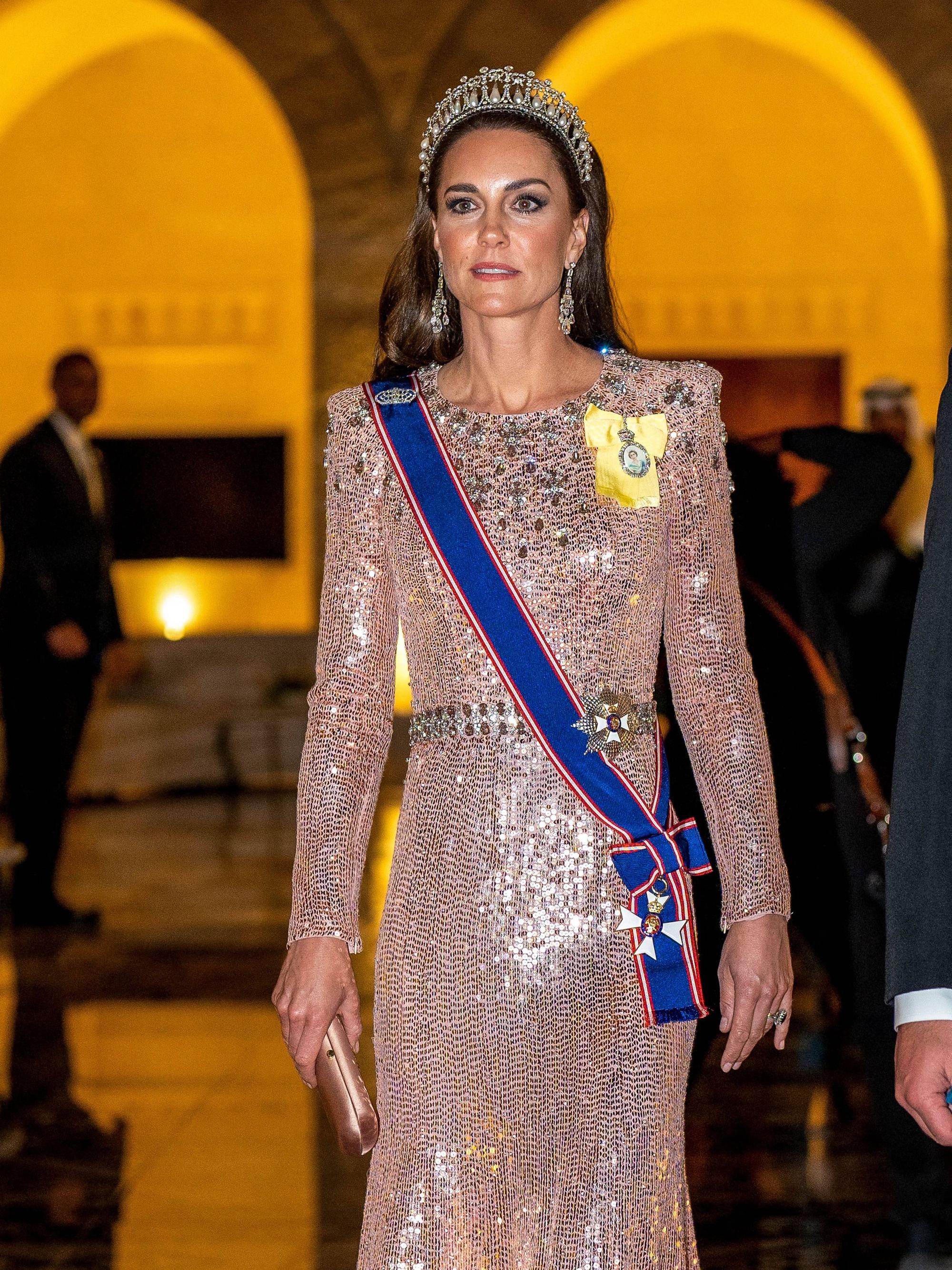 Kate Middleton beim Hochzeitsempfang von Prinz Hussein und Rajwa Al Saif.