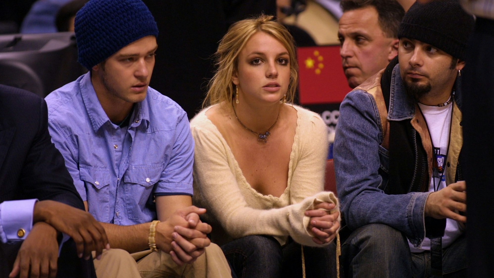 Justin Timberlake und Britney Spears bei einem NBA-Spiel.