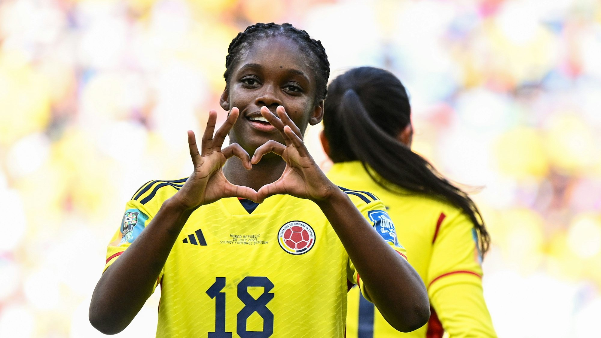 Beim 2:0-Auftakterfolg Kolumbiens gegen Südkorea erzielte Linda Caicedo ein Tor.